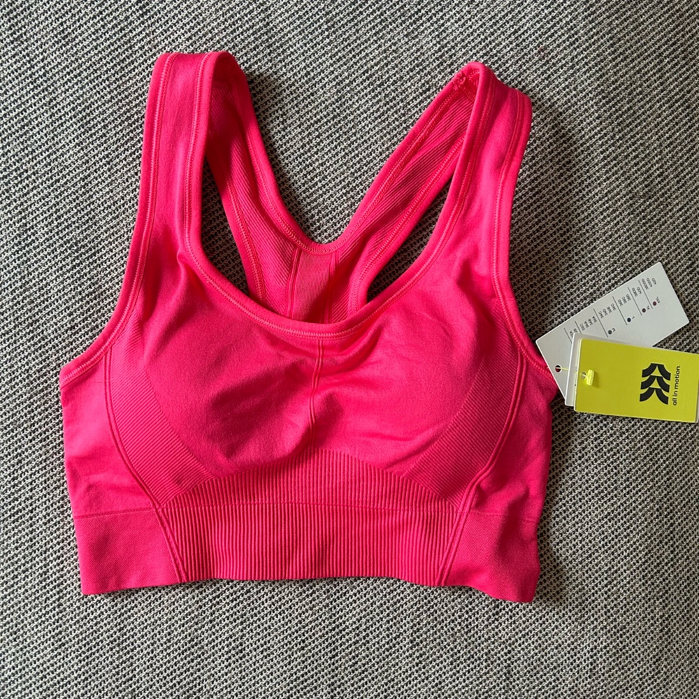 All In Motion Hot Pink Sports Bra NWT